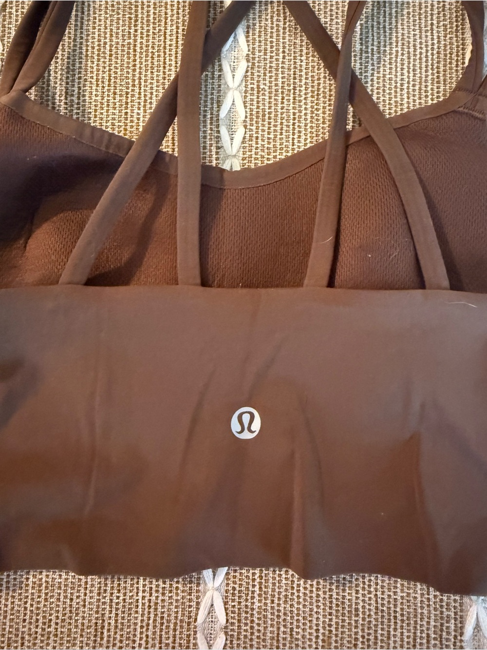 lululemon athletica Strappy Light Support Sports Bras - Black & Brown - Picture 2 of 4